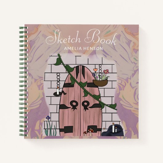 Dream Door Fairy Tale Dessin Livre d'esquisse (Devant)