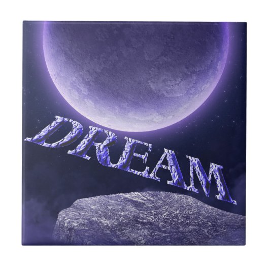 Dream Fantasy Moon Inspirerend Tegeltje (Voorkant)