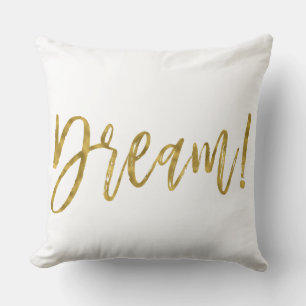 Dream Faux Gold Foil Coussin