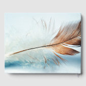 Dream Feather Funeral Memorial Photo Livre d'invit (Verso)