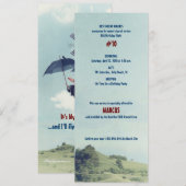 Dream Flight verjaardagsfeestje uitnodigen Kaart (Voorkant / Achterkant)