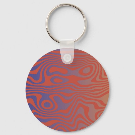 Dream Flow l Abstract Trippy Patroon - No. 01 Sleutelhanger (Voorkant)