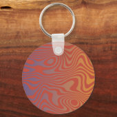 Dream Flow l Abstract Trippy Patroon - No. 01 Sleutelhanger (Achterkant)