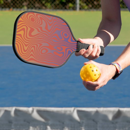 Dream Flow l Abstract Trippy Pattern - No. 01 Pickleball Paddle (Insitu)