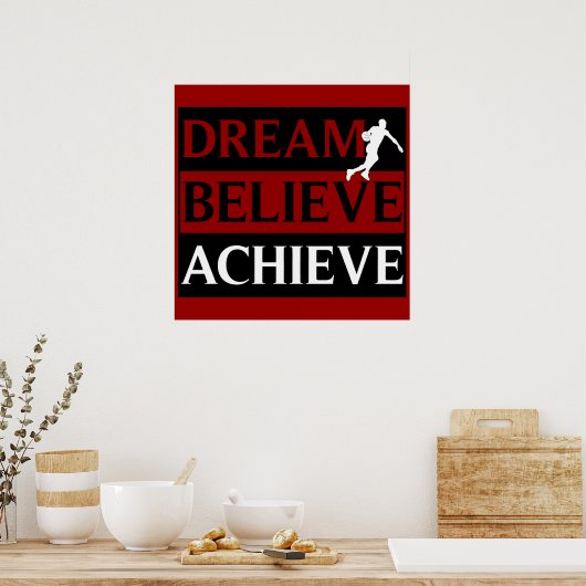 Dream gelooft dat Basketball Poster behaalt (Keuken)