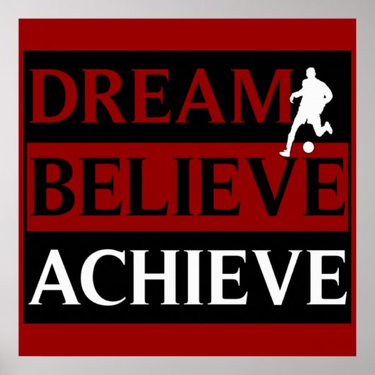 Dream gelooft dat het Poster voetbal bereikt wordt (Voorkant)