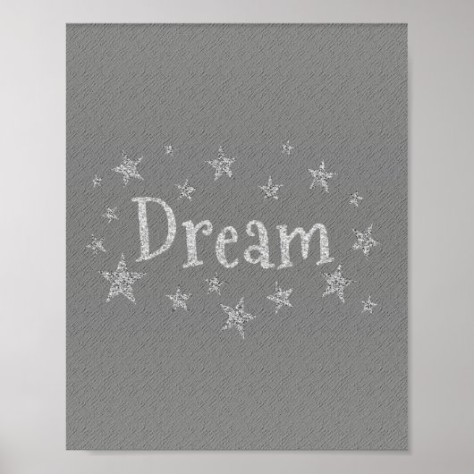 Dream Grey avec affiche de Parties scintillant en (Devant)