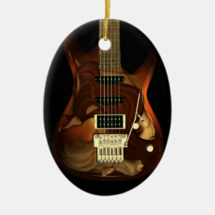 Dream Guitar - Grace Oval Ornament
