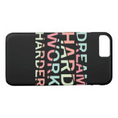 Dream Hard Work Hard Classic Case-Mate iPhone Case (Achterkant (Horizontaal))