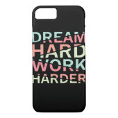 Dream Hard Work Hard Classic Case-Mate iPhone Case (Achterkant)