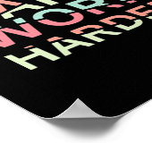 Dream Hard Work Hard Classic Poster (Hoek)