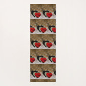 Dream Hearts A' Fallen Yoga Mat (Achterkant)