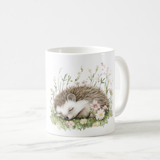 Dream Hedgehog Floral Koffiemok (Voorkant rechts)