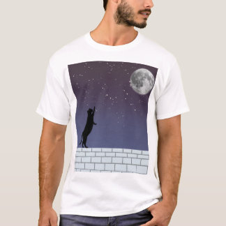 Dream Higher – Night Sky Cat Design T-shirt