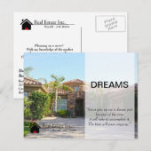 Dream Home Real Estate briefkaart (Voorkant / Achterkant)