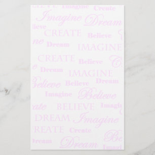 Dream Imagine Creëer Believe Briefpapier