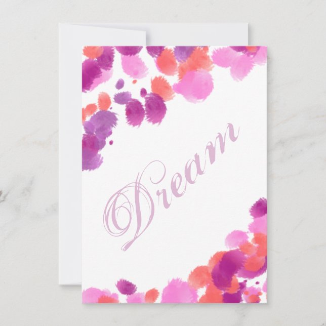 Dream Imagine Smash Page Livre Carte Scrapbooking (Devant)