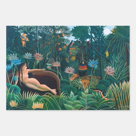 Dream in Exotic Oerwoud Forest Inpakpapier Vel (Voorkant 2)