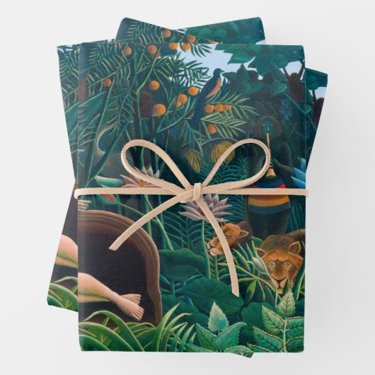 Dream in Exotic Oerwoud Forest Inpakpapier Vel (In situ)
