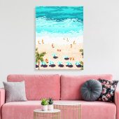 Dream in kleuren uit het Zee | Oceaan Canvas Afdruk (Insitu (Woonkamer))