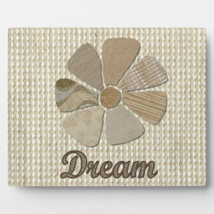 Dream Inspirerend Collage Fabric Flower Plaque Fotoplaat