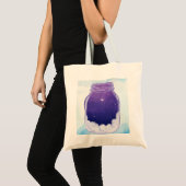 Dream Jar Tote Bag – Minimal Night Sky (Voorkant (product))