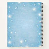 Dream Journal - Aquarelle Blue et White Stars (Dos)