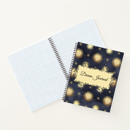 Dream Journal -  Celestial Sun Pattern Notitieboek (Binnen)
