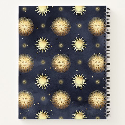 Dream Journal -  Celestial Sun Pattern Notitieboek (Achterkant)