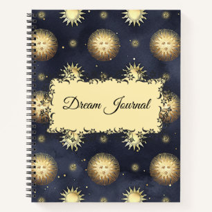 Dream Journal - Celestial Sun Pattern Notitieboek