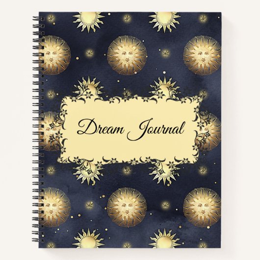 Dream Journal -  Celestial Sun Pattern Notitieboek (Voorkant)