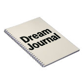 Dream Journal - Gras Police Inspirational Design (Côté Droit)