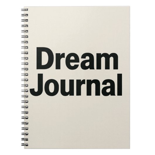 Dream Journal - Gras Police Inspirational Design (Devant)
