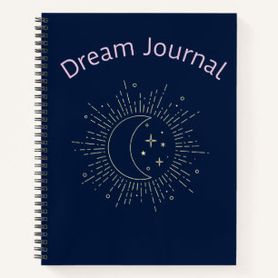 Dream Journal - kosmische zon, maan en sterren Notitieboek