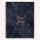 Dream Journal - Lune et étoiles Design céleste (Devant)