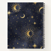 Dream Journal - Modern Celestial Sun en Moon Notitieboek (Achterkant)