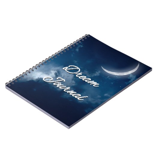 Dream Journal - Sliver Moon Night Sky Journal (Côté gauche)