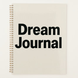 Dream Journal – Vet lettertype Inspirerend ontwerp Planner