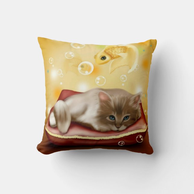 Dream Kitten Cushion Kussen (Voorkant)