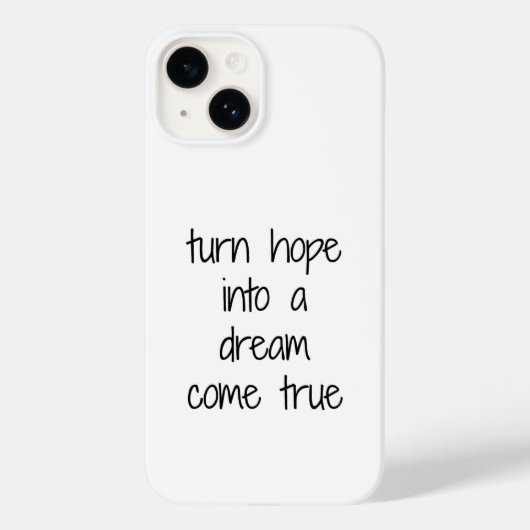 Dream komt True iPhone Case (Achterkant)