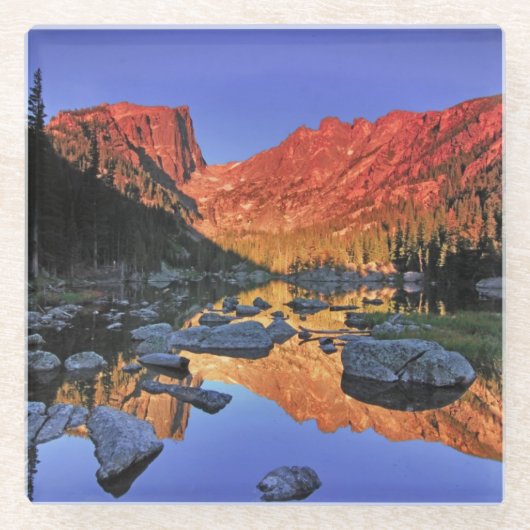 Dream Lake Glazen Onderzetter (Voorkant)