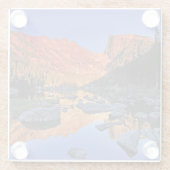 Dream Lake Glazen Onderzetter (Achterkant)