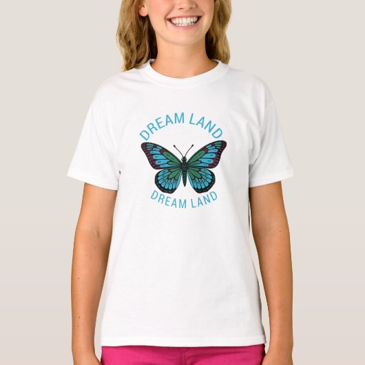 Dream Land Butterfly Graphic T-Shirt (Devant)