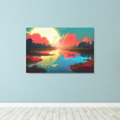 Dream Land Canvas Afdruk (Insitu (Houten vloer))