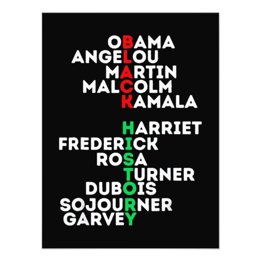 Dream like Martin Black History Month Foto Afdruk (Voorkant)