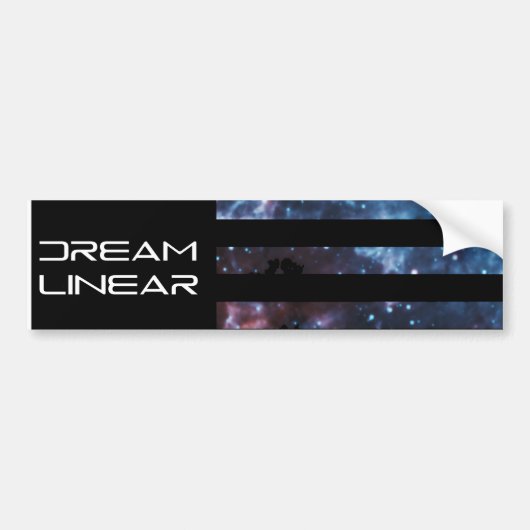Dream Linear Dream Flag Bumpersticker (Voorkant)