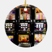 Dream Machines - Lucky Slot Machines Keramisch Ornament (Achterkant)
