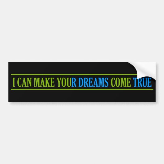 Dream Maker bumpersticker (Voorkant)