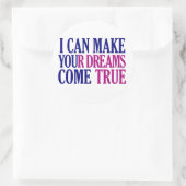 Dream Maker-stickers Ronde Sticker (Tas)