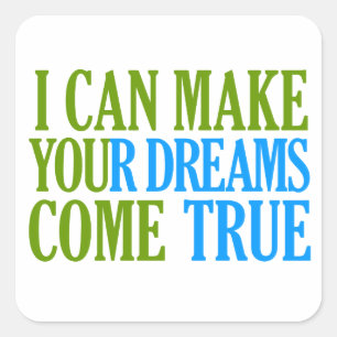 Dream Maker-stickers Vierkante Sticker